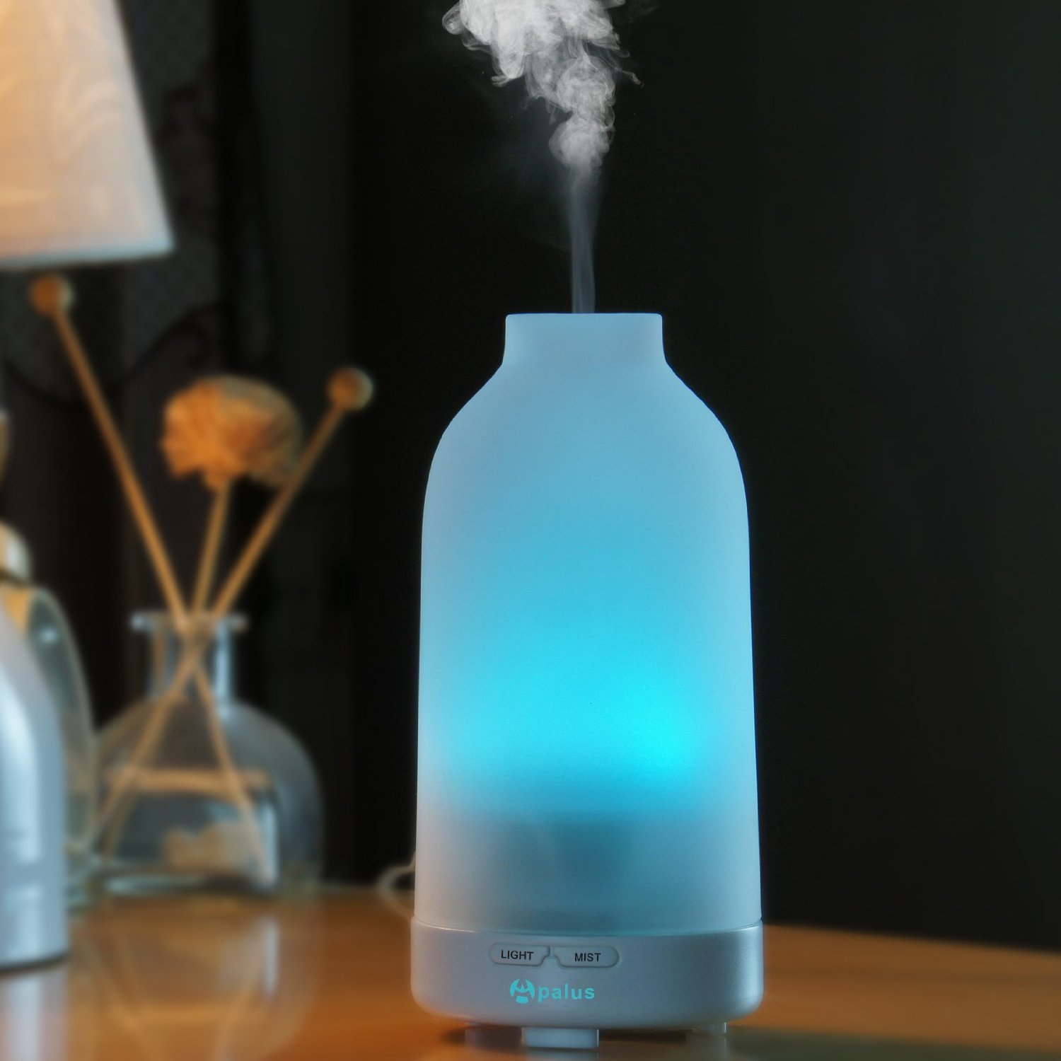 Apalus 100 ML Glass Essential Oil Diffuser, Ultrasonic Aromatherapy Diffuser