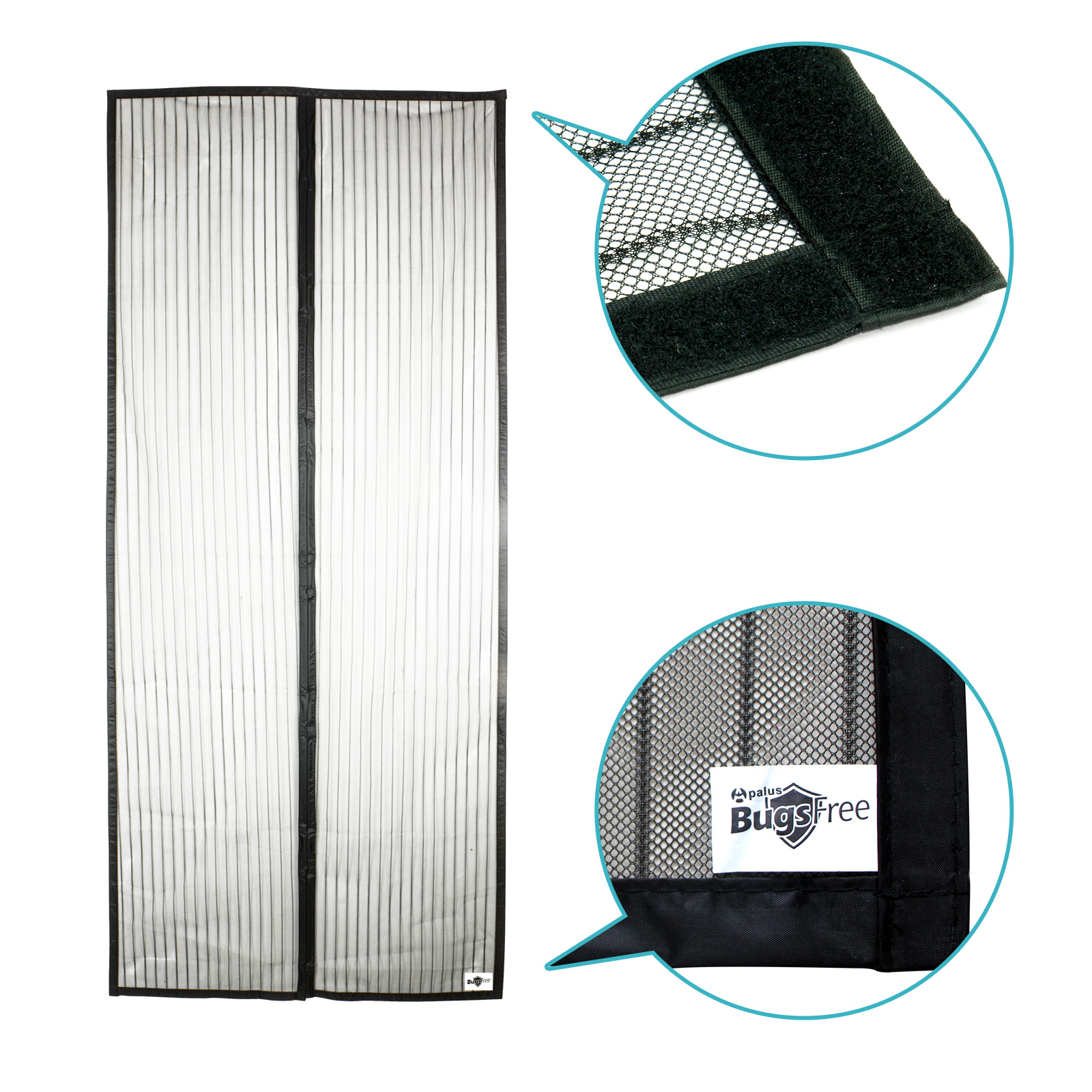 Apalus Magnetic Screen Door, Walk Through Easily, Super Strong Mesh, 28 Magnets From Top to Bottom Ultra Seal Magnets Close Automatically(90x210CM)